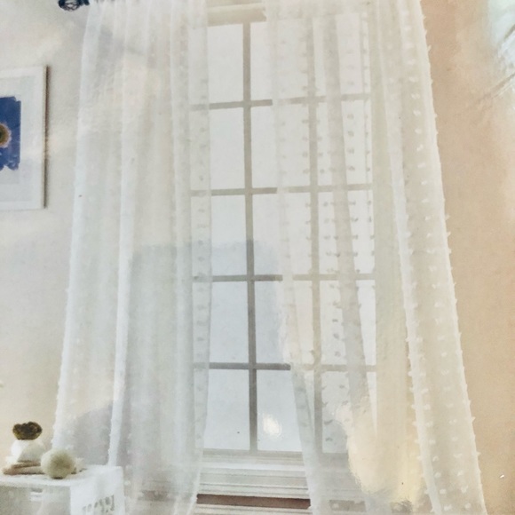 Grand Avenue Linda Sheer Window Curtain Panel Pair - Picture 5 of 5
